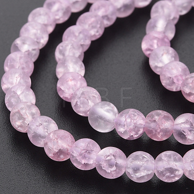 Crackle Glass Beads Strands GLAA-S192-D-006D-1