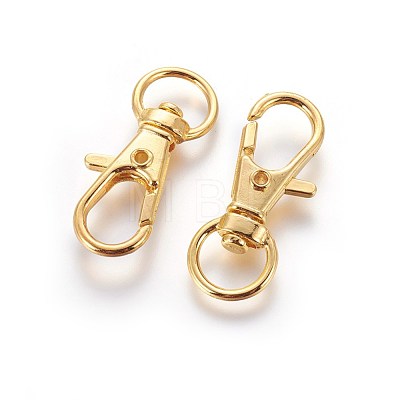 Alloy Swivel Lobster Claw Clasps IFIN-E548Y-G-1