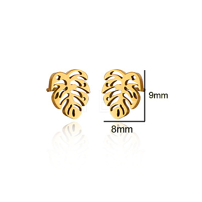 304 Stainless Steel Stud Earrings WG9FC02-03-1