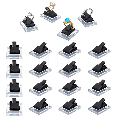 Plastic Single Ring Display Stands RDIS-WH0030-03B-1