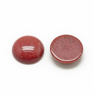 Synthetic Goldstone Cabochons G-R416-8mm-47-1