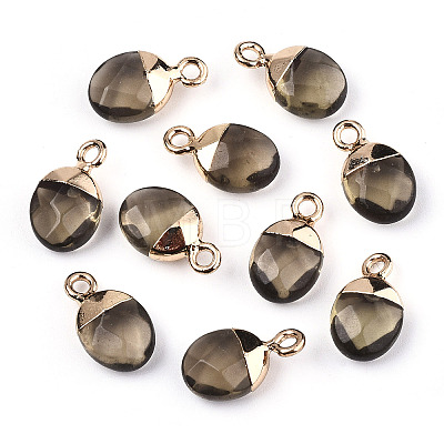 Faceted Glass Charms X-GLAA-N040-007A-1