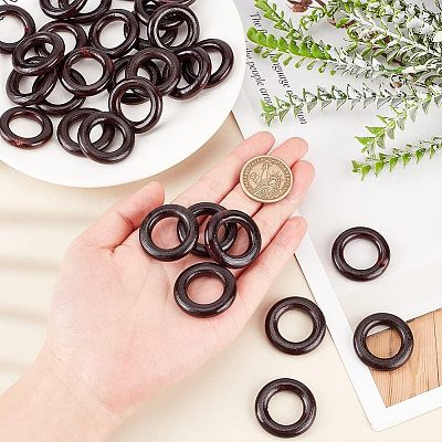 Wood Linking Rings LS-WOOD-WH0027-69B-1