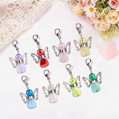 1 Bag Acrylic & Alloy Pendant Decorations HJEW-BM0001-84-1