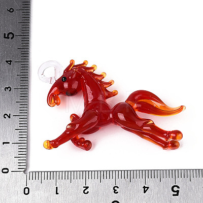 Handmade Lampwork Big Pendants LAMP-N034-13E-1