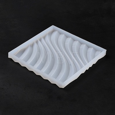 DIY Flat Round/Square Corrugated Cup Mat Silicone Molds SIMO-H009-02B-01-1