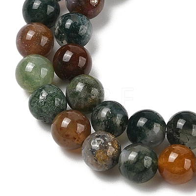 Natural Indian Agate Beads Strands G-A248-A01-01-1