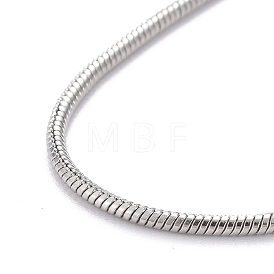 304 Stainless Steel Round Snake Chain Bracelet Making BJEW-F412-01P-1