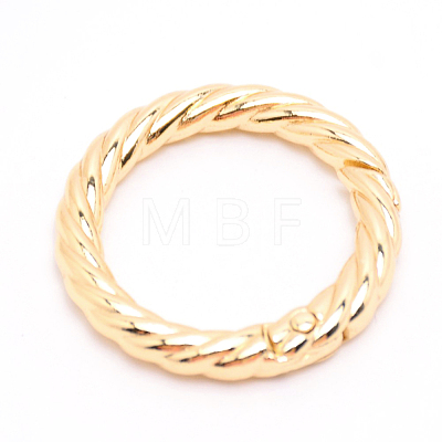 Zinc Alloy Spring Gate Rings PALLOY-WH0081-51B-03-1