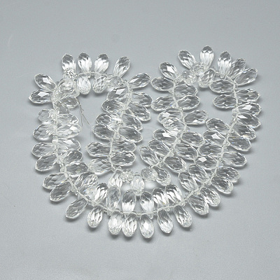 Glass Beads Strands EGLA-S142-8x17mm-10-1
