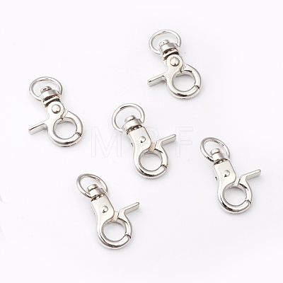 Alloy Swivel Lobster Claw Clasps PALLOY-WH0066-32P-1