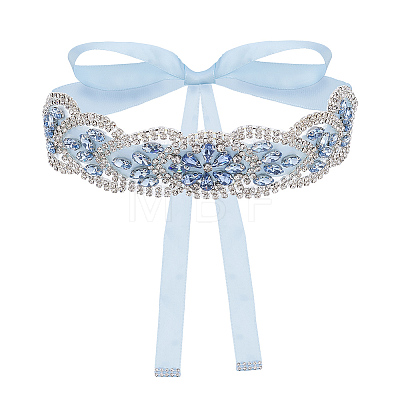1Pc Rhinestone Eye Polyester Belts for Dress AJEW-FG0005-74-1