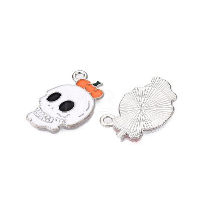 Halloween Theme Alloy Enamel Pendants ENAM-T020-08B-1