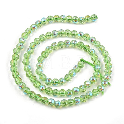 Electroplate Transparent Glass Beads EGLA-B013-02A-AB04-1