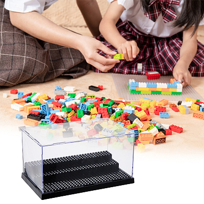 3-Tier Acrylic Minifigures Display Cases CON-WH0086-124-1