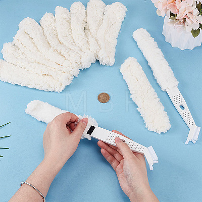 12Pcs 2 Styles Superfine Fiber Cleaning Brushes AJEW-OC0015-44-1