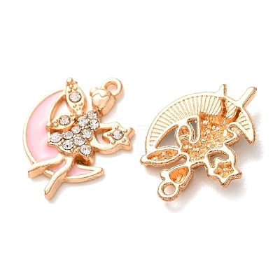 Alloy Enamel Pendants RB-CBAA987-21KCG-1