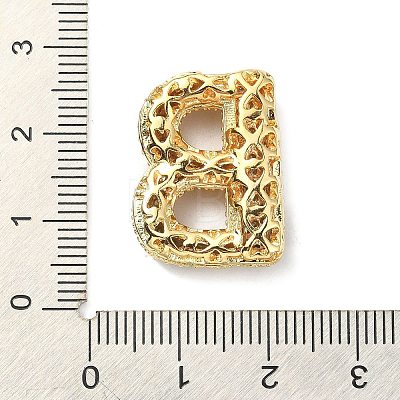 Rack Plating Brass Micro Pave Cubic Zirconia Pendants KK-Q790-01B-G-1