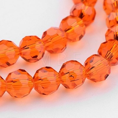 Transparent Glass Bead Strands GLAA-G013-10mm-70-1