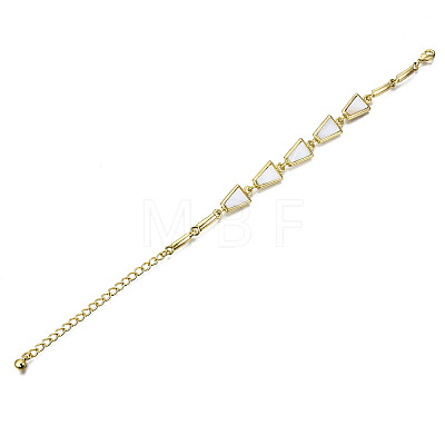 Electroplated Alloy Link Bracelets BJEW-T012-008-RS-1