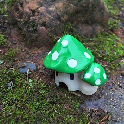 Resin Mushroom Mini Model Display Decorations PW-WGF34F3-03-1