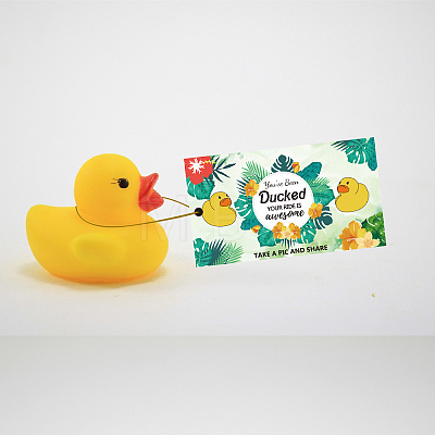 CREATCABIN 50Pcs Duck Theme Paper Card AJEW-CN0001-98H-1