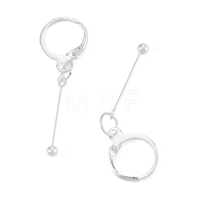 Brass Leverback Earring Findings EJEW-TAC00033-1