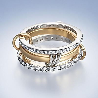 Ring Alloy with Crystal Rhinestone Finger Rings FS-WGDB9DD-01-1