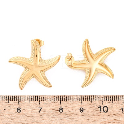 304 Stainless Steel Stud Earrings for Women EJEW-K306-12G-1