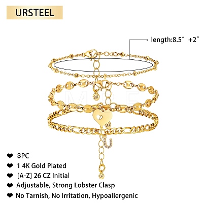 Anklets Sets AJEW-AN00383-21-1