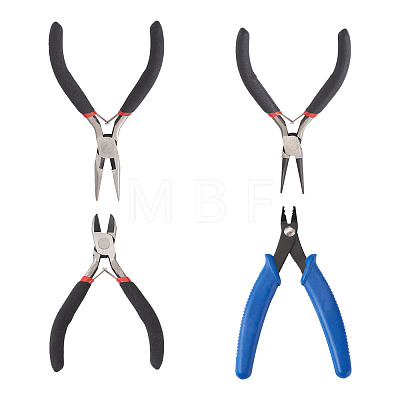 Kissitty Carbon Steel Jewelry Pliers PT-YS0001-01-1