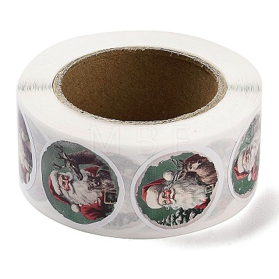 Christmas Round with Word Roll Stickers DIY-S045-01F-1