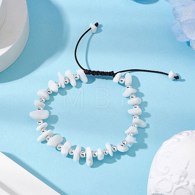 Glass Braided Bead Bracelets BJEW-JB11107-02-1