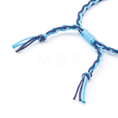 Adjustable Nylon Thread Braided Bead Bracelets BJEW-JB06058-04-1