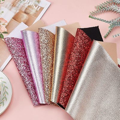 Imitation Leather Fabric DIY-WH0224-12-1