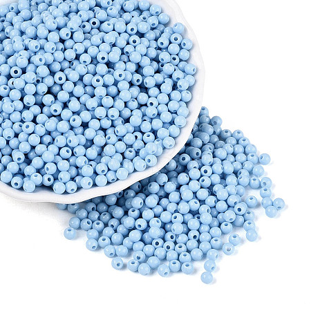 Opaque Acrylic Beads SACR-A006-06B-1