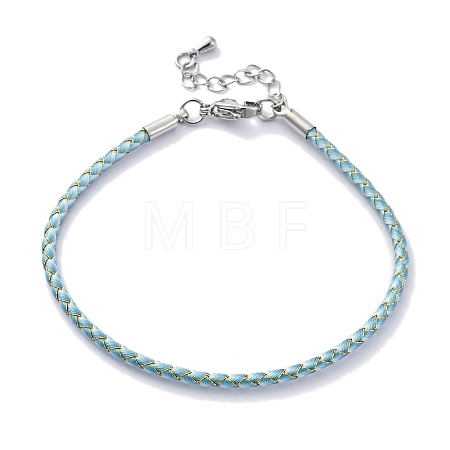 Polyester Cord Braided Bracelet Makings MAK-Z003-01P-05-1
