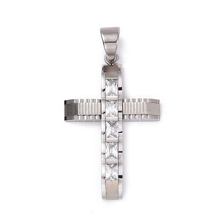 304 Stainless Steel Big Pendants STAS-H351-15P-1