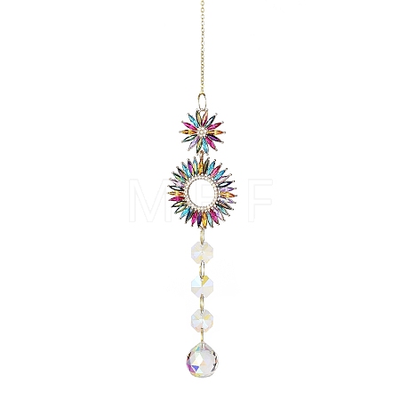 Alloy Rhinestone Hanging Ornaments LS-HJEW-E012-02G-03-1