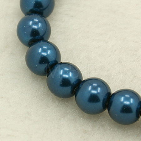 Glass Pearl Beads Strands X-HY-3D-B72-1