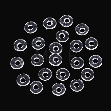 200Pcs Transparent PVC Insulating Gaskets PVC-T006-2.5mm-01-1