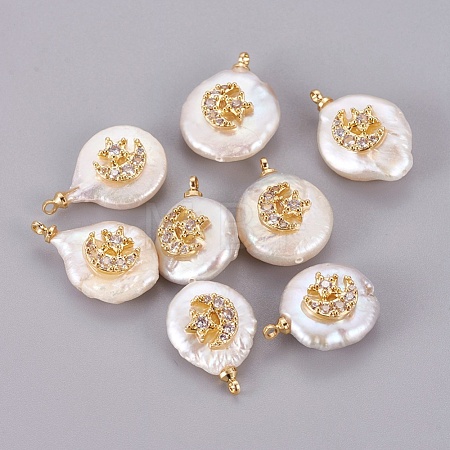 Natural Cultured Freshwater Pearl Pendants PEAR-F008-57G-1
