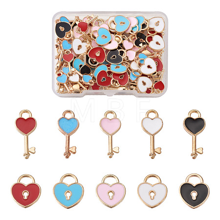 Alloy Enamel Pendants ENAM-TA0002-22-1