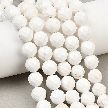 Natural Magnesite Beads Strands G-Z143-D01-10mm-1