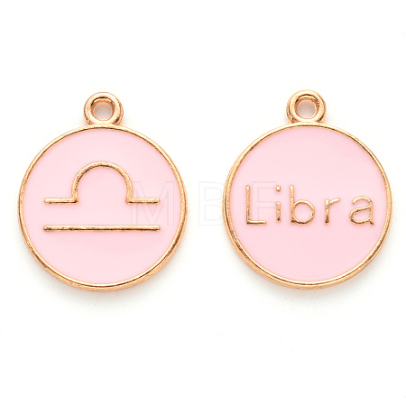 Alloy Enamel Pendants X-ENAM-S124-01A-09K-1