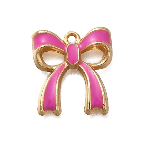 Rack Plating Alloy Enamel Pendants ENAM-S021-04G-E-1