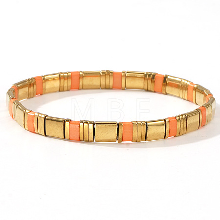 Glass Seed Beads Stretch Bracelets for Women MR9301-3-1