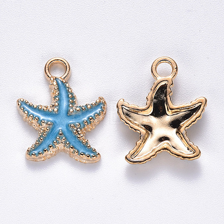 Alloy Enamel Pendants ENAM-S121-023C-1