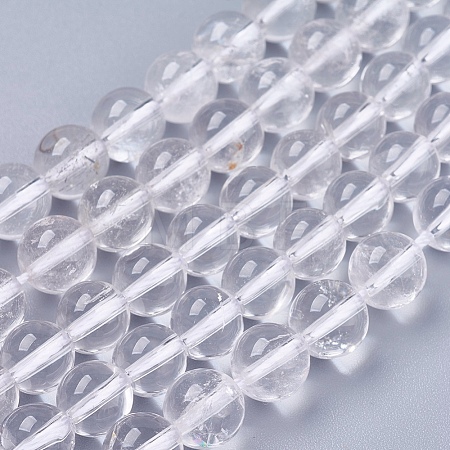 Natural Quartz Crystal Beads Strands X-G-R193-05-6mm-1