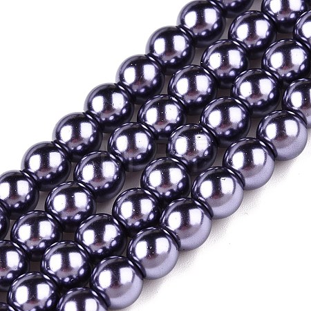 Baking Paint Glass Pearl Bead Strands HY-Q003-3mm-73-1